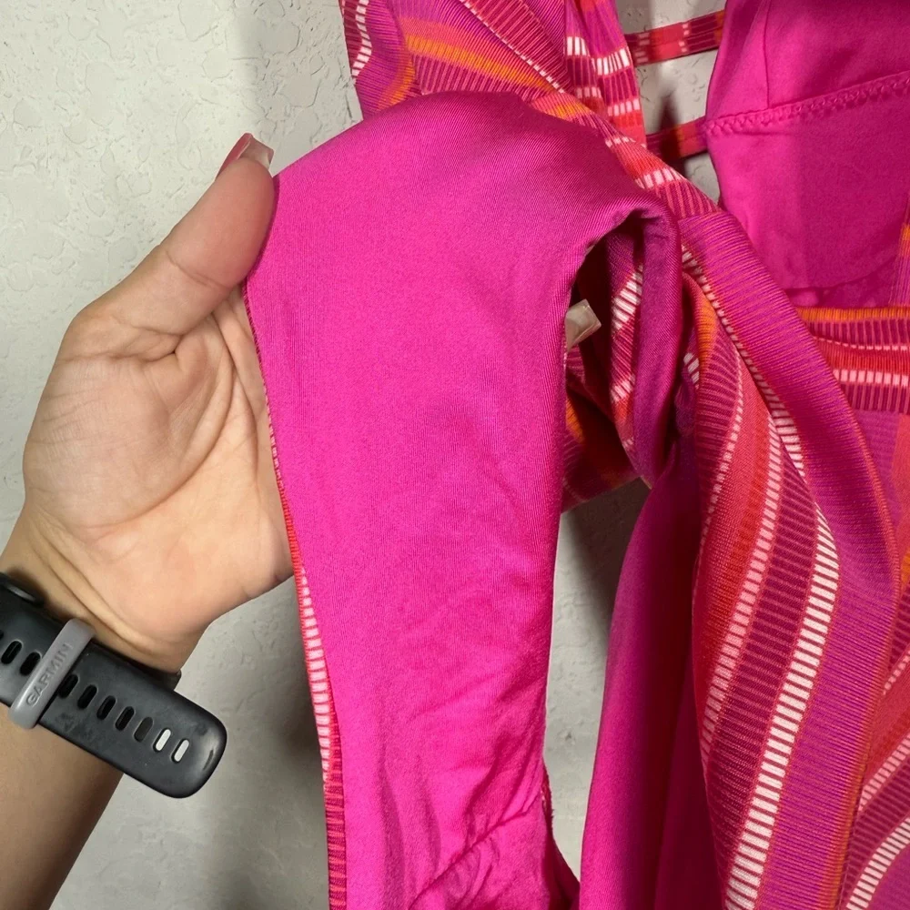 Trina Turk Marai Halter Plunge One Piece Swimsuit Size 8